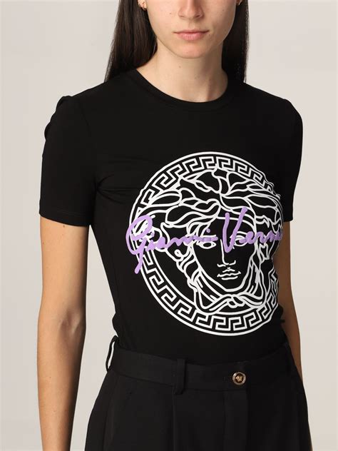 versace essential t shirt|versace t shirts for women.